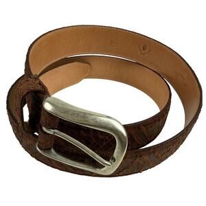 Stylish Martin Dingman Men's Brown Saddle Leather Belt - Size 100/40